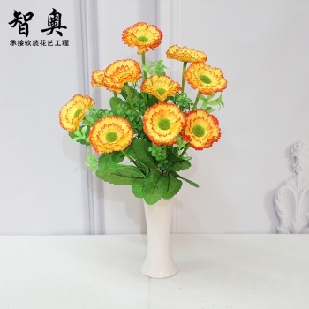 仿真花擺件 太陽花花束，點亮歐式家居的藝術氣息